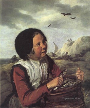 フィッシャーガールの肖像画 オランダ黄金時代 フランス・ハルス Oil Paintings